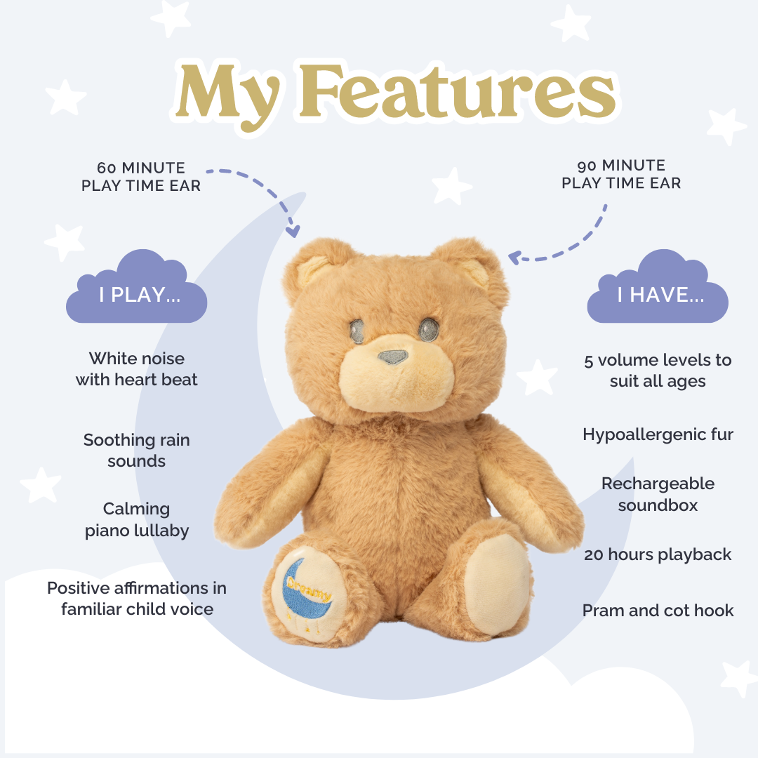 Dreamy, The Sleep and Affirmation Teddy Bear